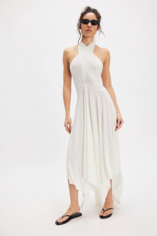 Norma Kamali Convertible Midi Dress At Free People In Cream, Size: XS