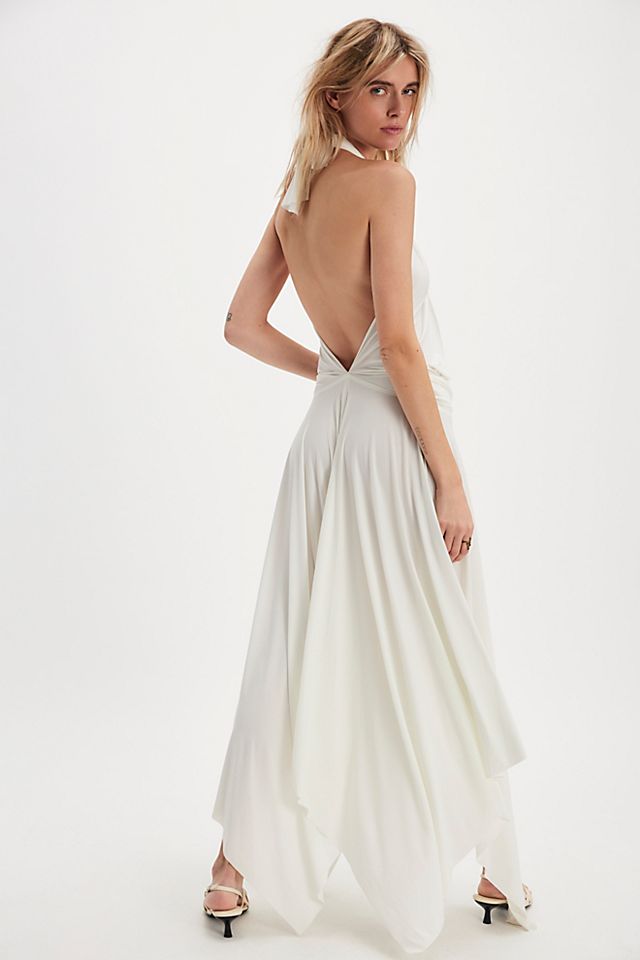 norma kamali white dress Cowl Flared Gown Measurements from size XS Length Norma Kamali Off-Shoulder Flared Gown
