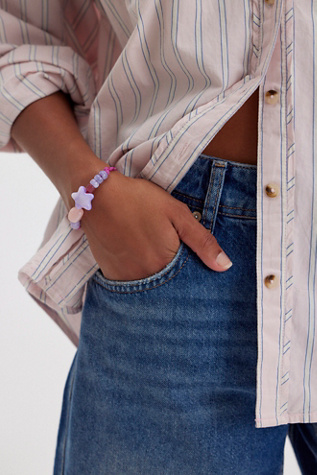 Rollins Bracelet by Free People in Pink