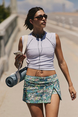 Mini-jupe short imprimée Hot Shot