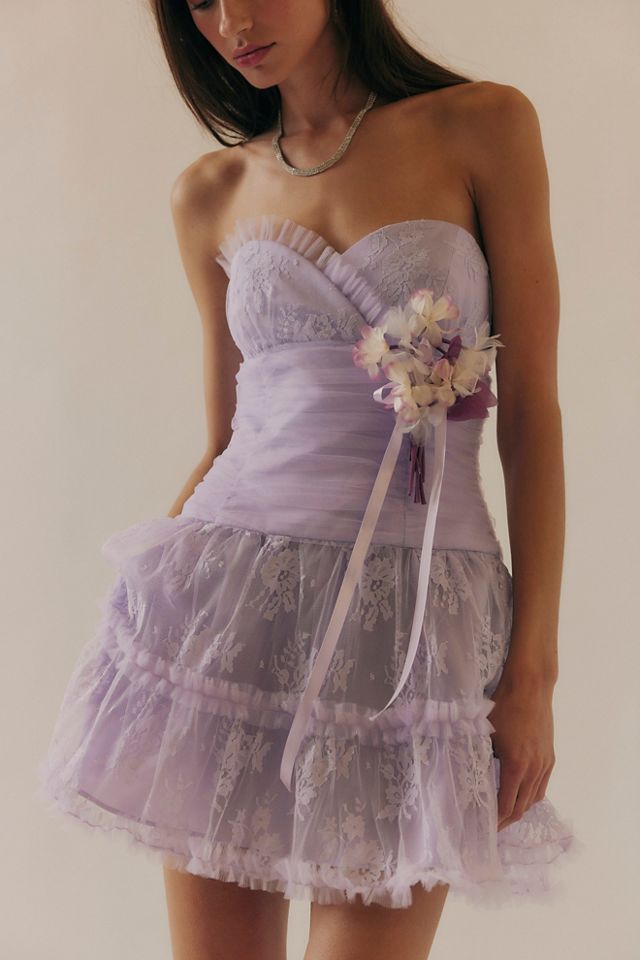 Anna Sui Sleeveless Ruffled Mini Dress | Anthropologie