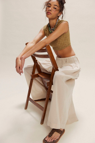 Rising Sun Trousers by free-est at Free People in Oatmeal, Size: XS