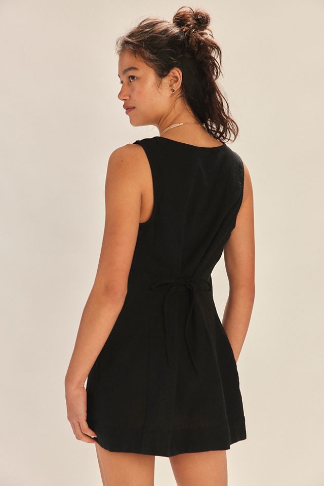Sunkissed Whisper Cotton-Linen Mini Dress #1