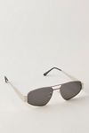 By The Shore Metal Aviator Sunglasses
