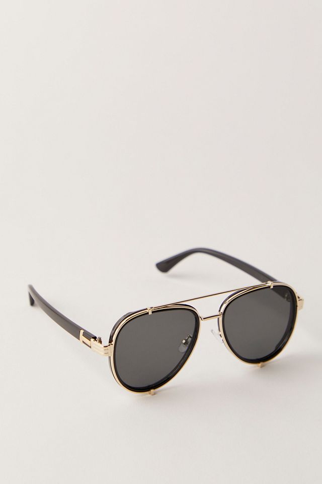 Wesley Oversized Aviator Sunglasses #1