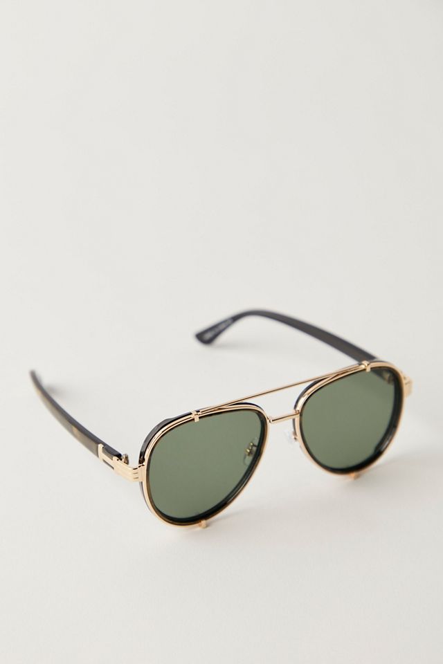 Lunettes de soleil aviateur oversize Wesley #3