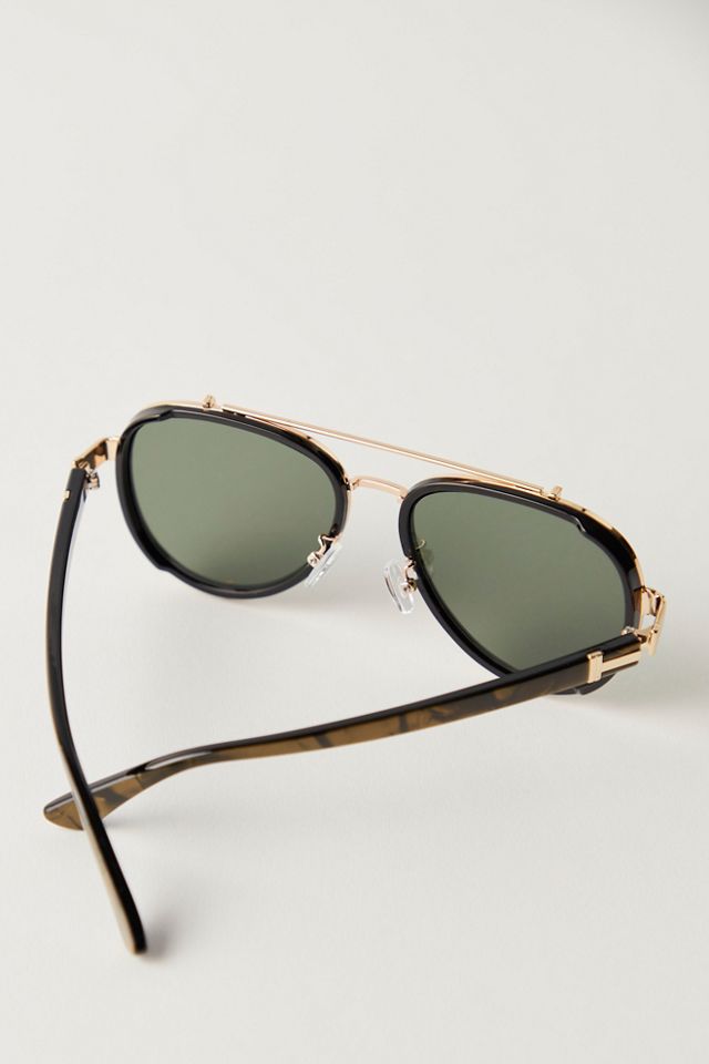 Lunettes de soleil aviateur oversize Wesley #4