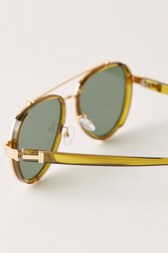 Wesley Oversized Aviator Sunglasses #2