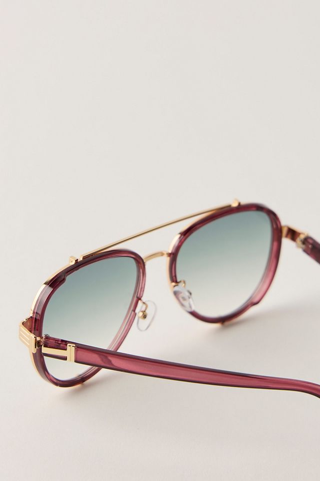 Wesley Oversized Aviator Sunglasses #4