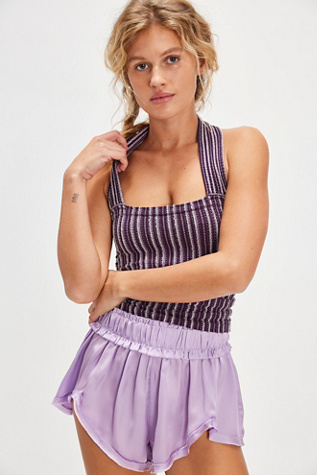 Seeing Clearly Halter Top By Intimately At Free People In Blackberry Cordial, Size: XS/S