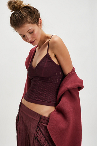 Lola Cami By Intimately At Free People In Wine, Size: M/L