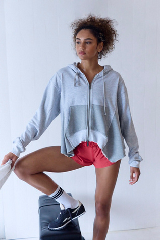 Fly By Zip Up Top by FP Movement at Free People, Heather Grey Combo, S