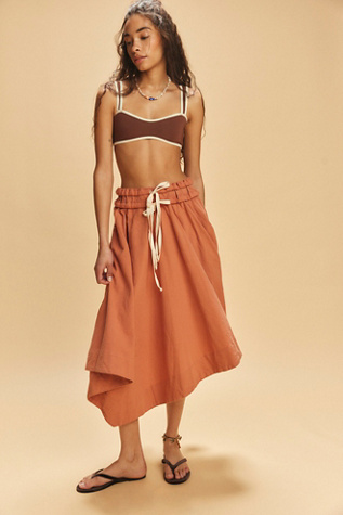 Rumi Skirt by free-est at Free People in Orange, Size: XS
