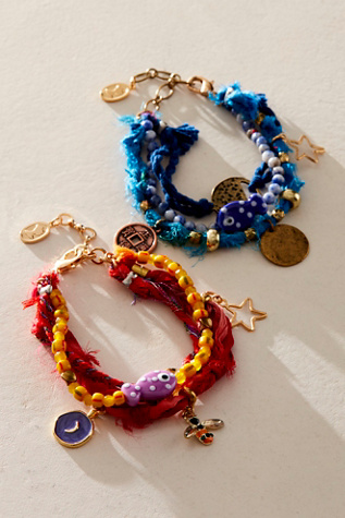 Alina Bracelet At Free People In Navy Blue