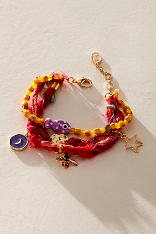 Alina Bracelet At Free People In Red