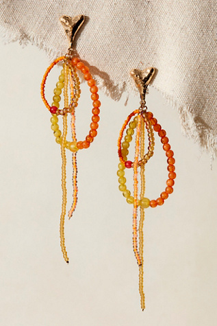 Reese Dangle Earrings At Free People In Orange M/m