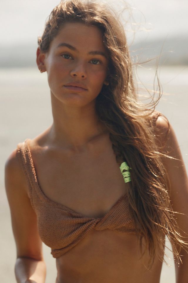 Hunza G JUNOBIKINILLICDENIM 関税送料込 Hunza G Juno Bikini Crinkle Sky Blue - I Heart Hanalei Beach