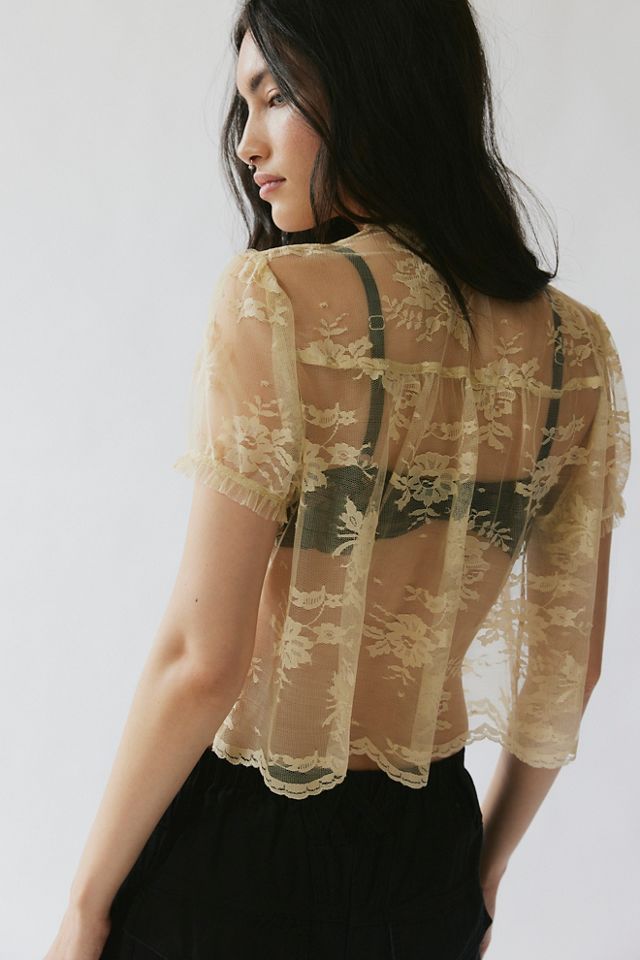 Anna Sui Lace Tie Bed Jacket #1