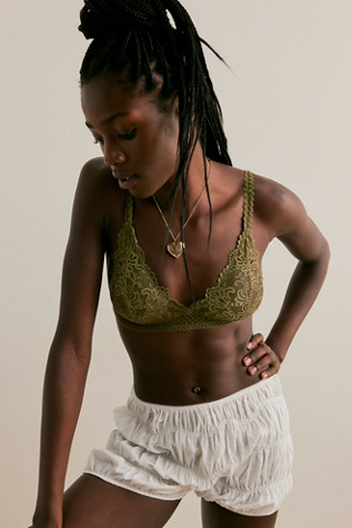 Lace Lover Bralette by Intimately at Free People in Green, Size: S