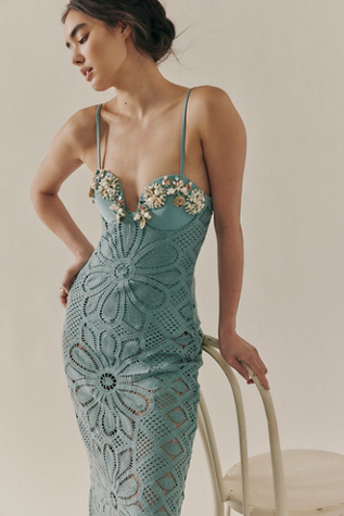 PatBo Camila Crochet Embroidered Dress | Free People