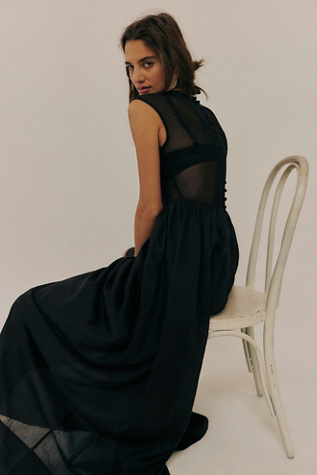 Hansen & Gretel Anya Gown Dress by Hansen and Gretel at Free People in Black, Size: XS