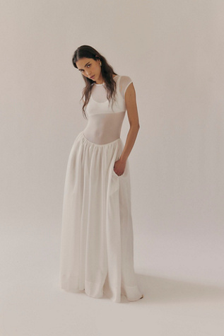 Hansen & Gretel Anya Gown Dress by Hansen and Gretel at Free People in White, Size: M