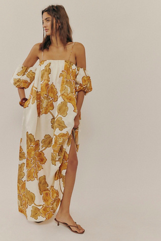 Hansen & Gretel Vetiver Dress by Hansen and Gretel at Free People in Orange, Size: XS