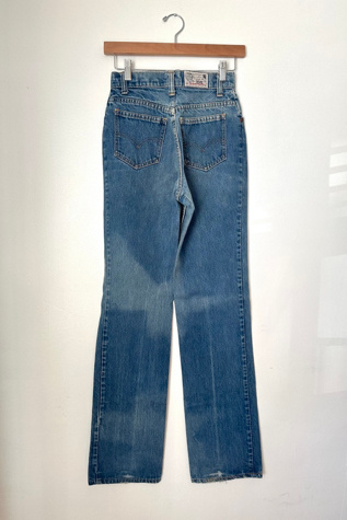Женские джинсы Grievous Angel Vintage 1970s Black Label Straight Levis Selected, цвет: Средний синий джинсовый — фото 4