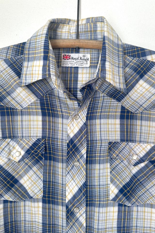 Vintage 1970s Plaid Western Shirt Selected by Grievous Angel Vintage #2