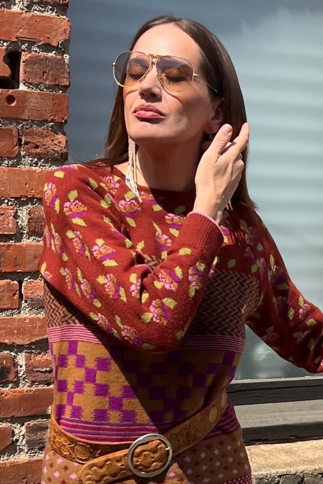 Vintage 1970 Adrienne Vittadini Sweater and Culottes Set Selected by Personal Choice #2
