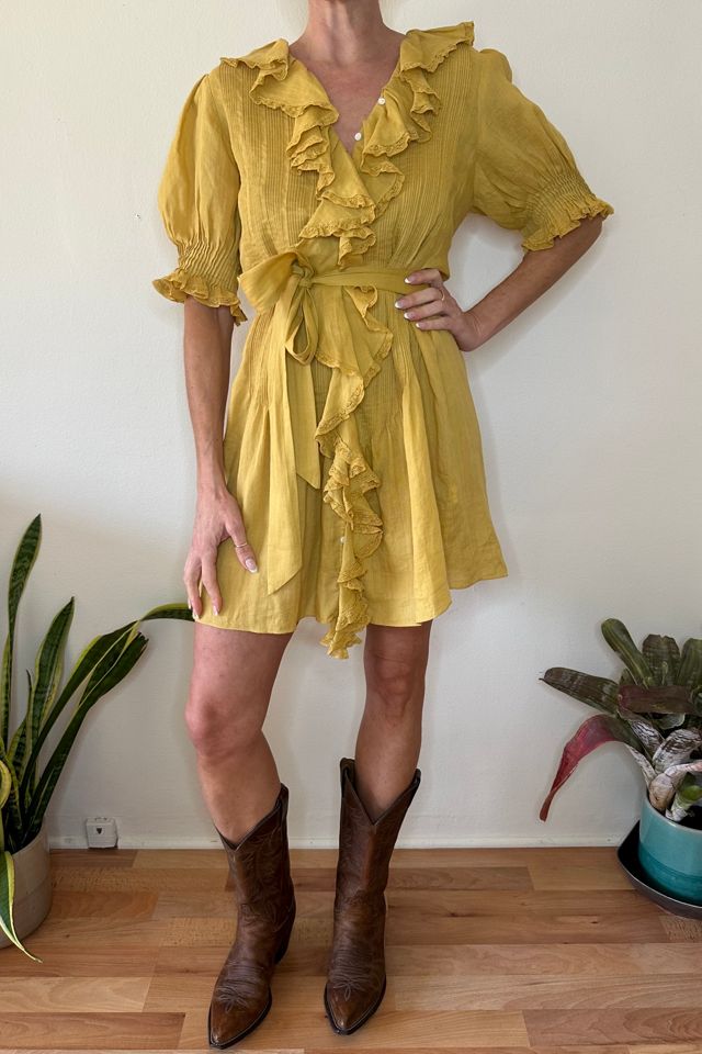 Canary Yellow Doen Pintuck Ruffle Henri Dress Selected by Picky Jane #2
