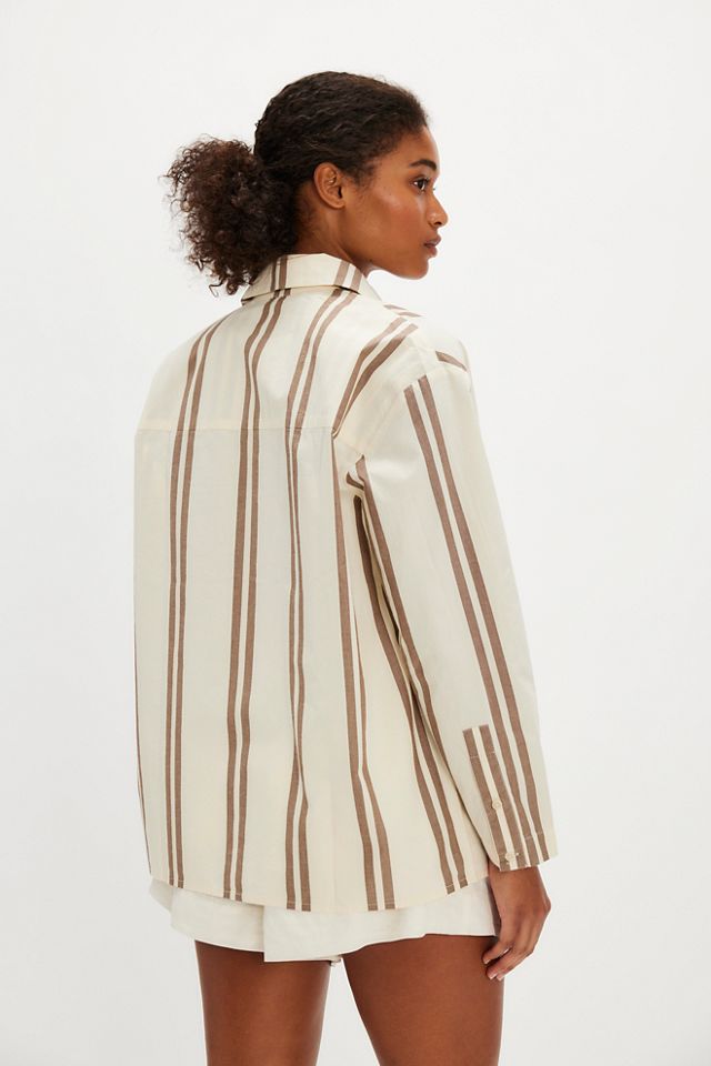 Chemise Marcelle rayée en popeline Thinking MU #1