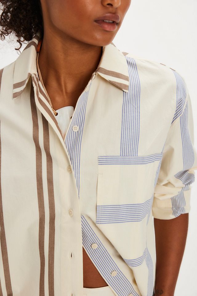 Chemise Marcelle rayée en popeline Thinking MU #2