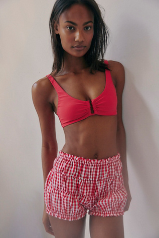 Ahead Of The Curve Scoop-Neck Bralette By Intimately At Free People In Pink/Rose, Size: Medium