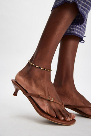 Sophie Thong Heels At Free People In Espresso Fp Exclusive, Size: EU 37