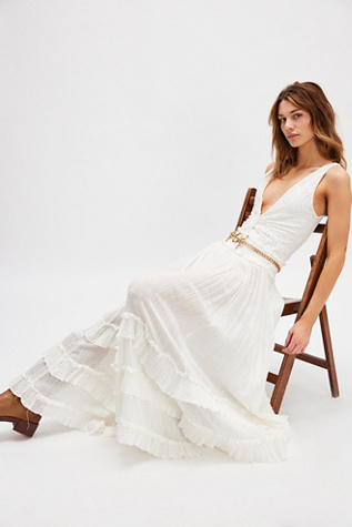 Женская юбка FP One Brynn Maxi, цвет: Белый — фото 4
