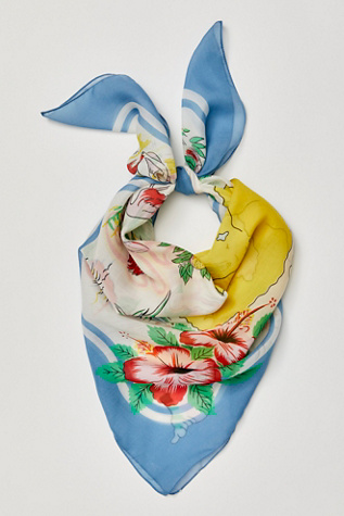 Anna Sui Florida Bandana at Free People in Blue