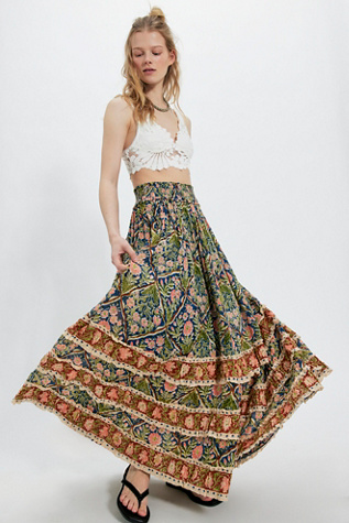 FP One Brynn Printed Maxi Skirt at Free People, Size: XS