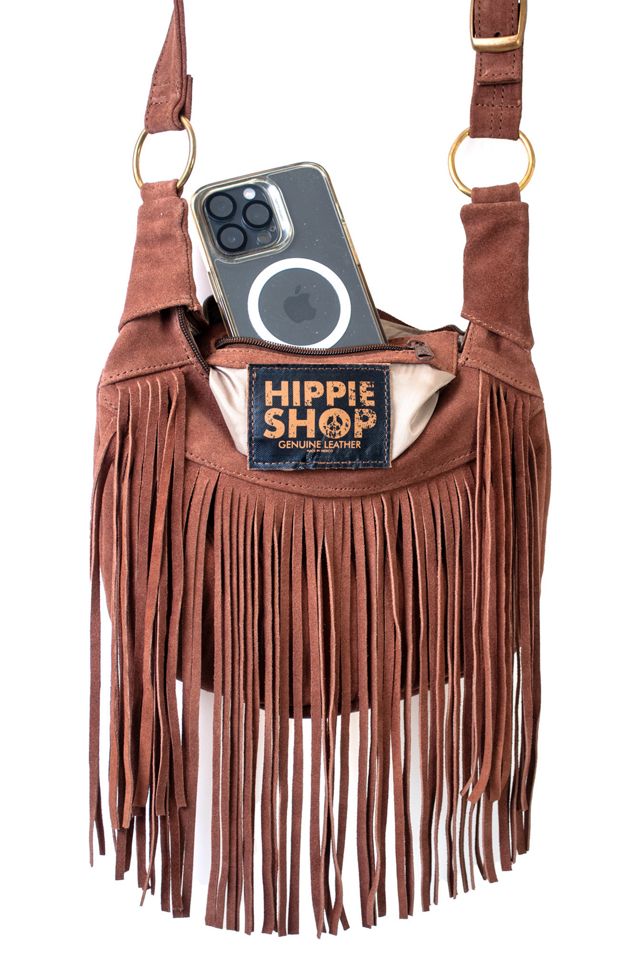Hippie Shop Bohemian Suede Fringe Shoulder Bag | Free People