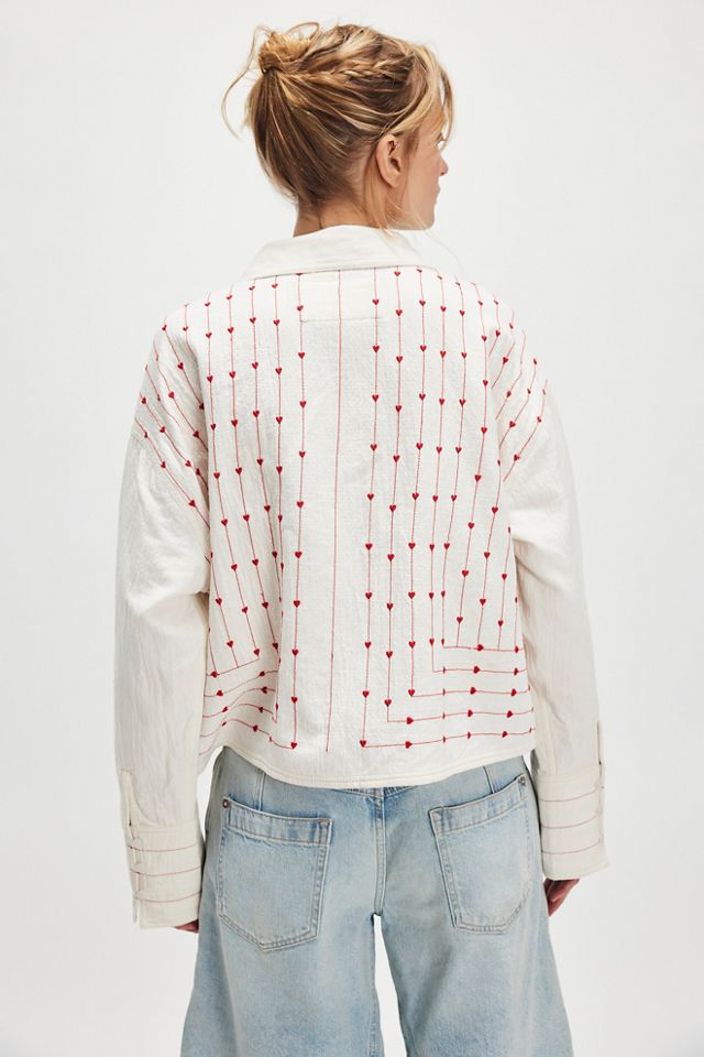 We The Free Forever Love Embroidered Top #1