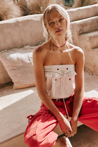 Daisy Baby Tube Top at Free People in Clean Ivory, Size: Large