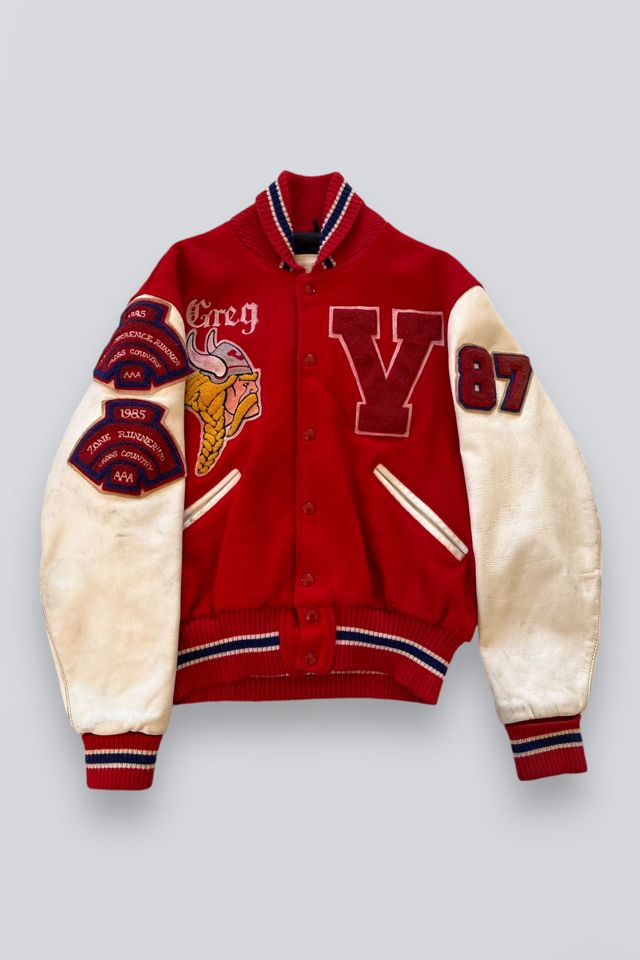 Vintage 1980s Letterman Jacket Selected by Goodbye Heart Free People