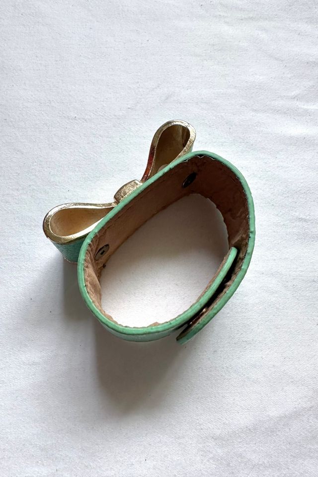 Vintage 1990s Leather Bow Cuff Selected by Cherry #2