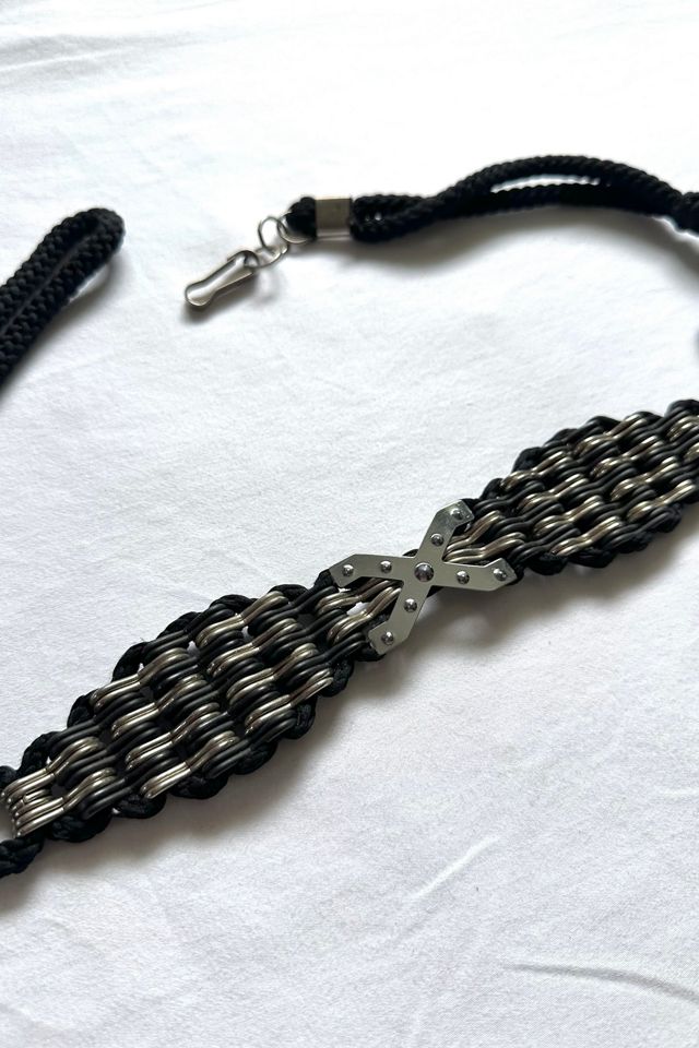 Vintage 1980s Bike Chain and Rope Belt Selected by Cherry #1