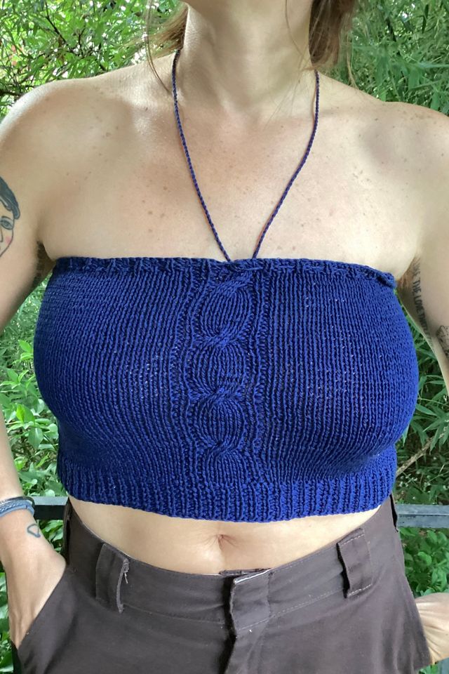 Vintage 1980s Perry Ellis Knit Halters Selected by Cherry #1