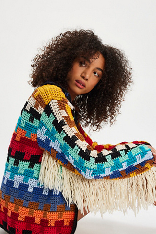 The Farra Rasta Sweater Jacket at Free People, Size: XS/S