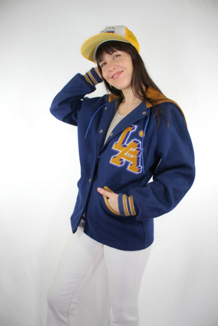 Vintage LA Lions Wool Varsity Letterman Jacket Selected By Moons + Junes Vintage
