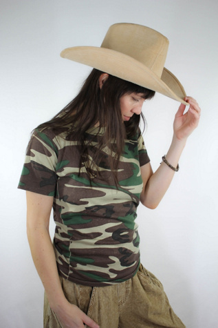 Vintage Camo Embroidered Lil Snack Tee Selected By Moons + Junes Vintage