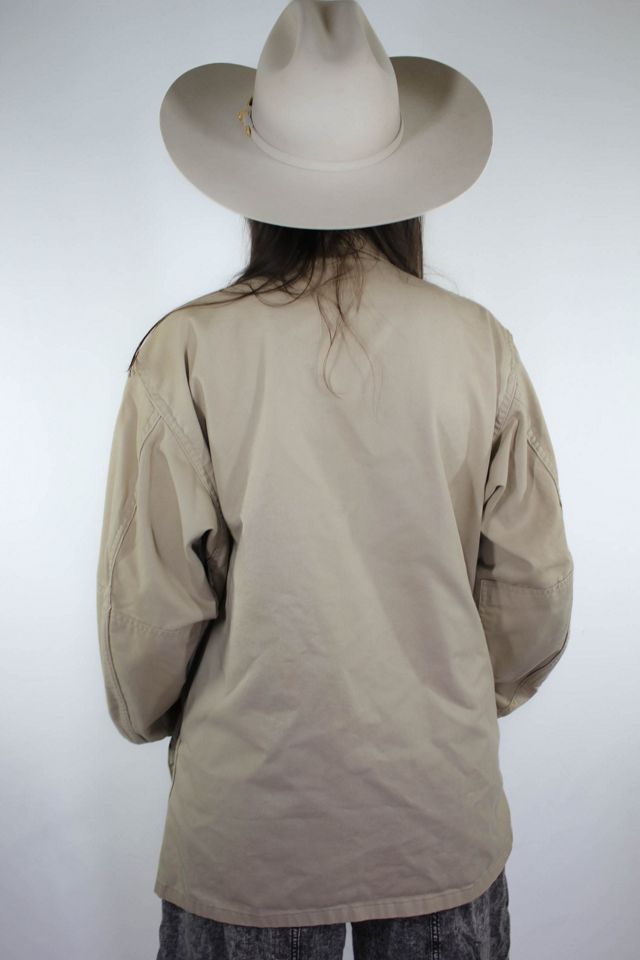 Vintage Khaki Military Button Down Jacket Selected By Moons + Junes Vintage #2