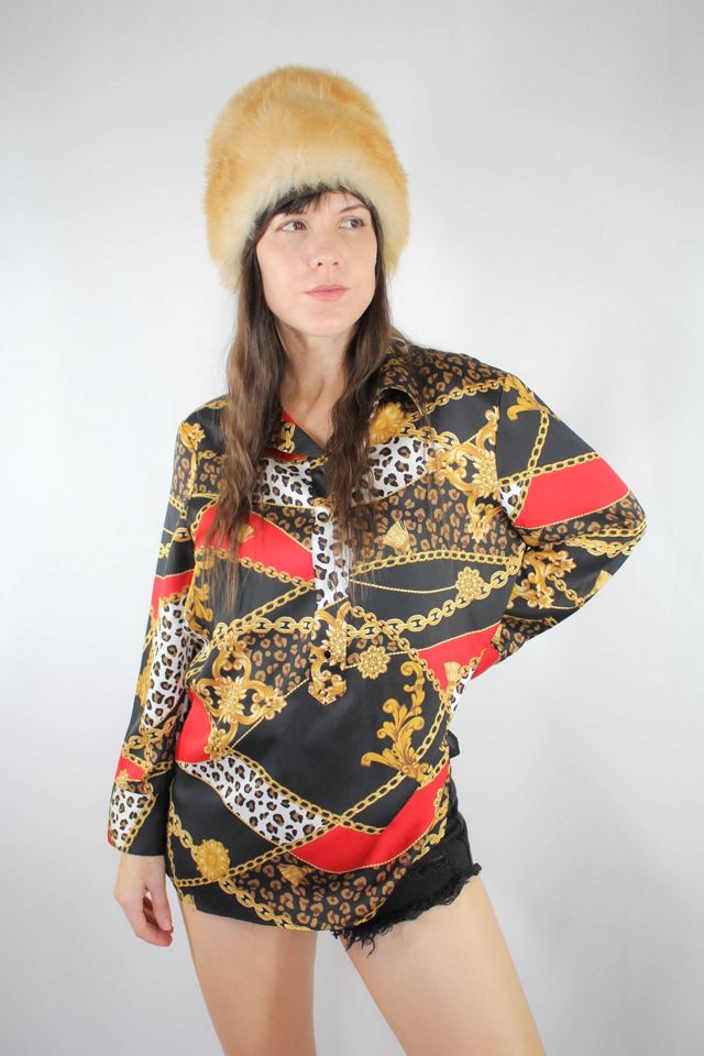 Vintage Leopard Print Silky Blouse Selected By Moons + Junes Vintage #1